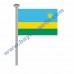 RUANDA GÖNDER BAYRAK 50x75 ( EBAT SEÇİNİZ )